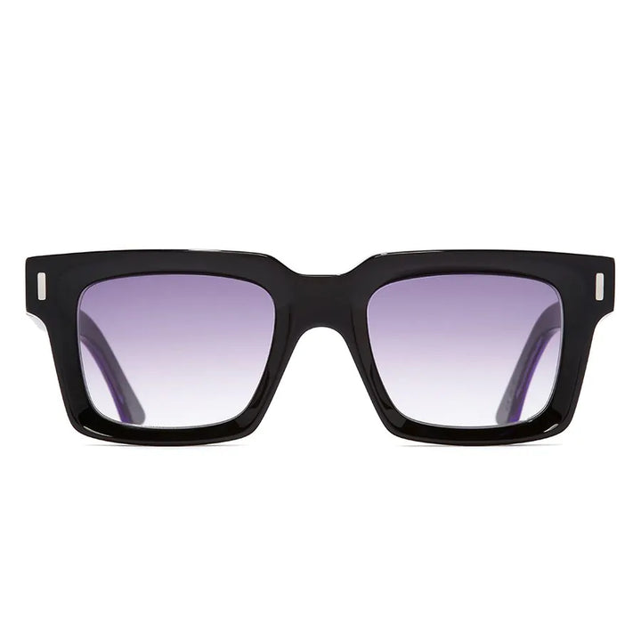 CUTLER AND GROSS 1386 SQUARE SUNGLASSES - PURPLE ON BLACK