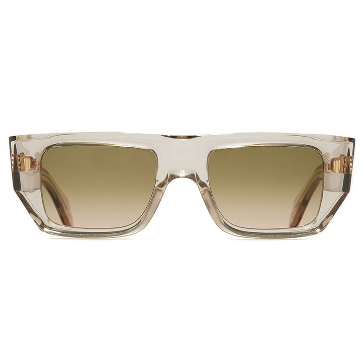 CUTLER & GROSS 1413 RECTANGLE SUNGLASSES- SAND CRYSTAL