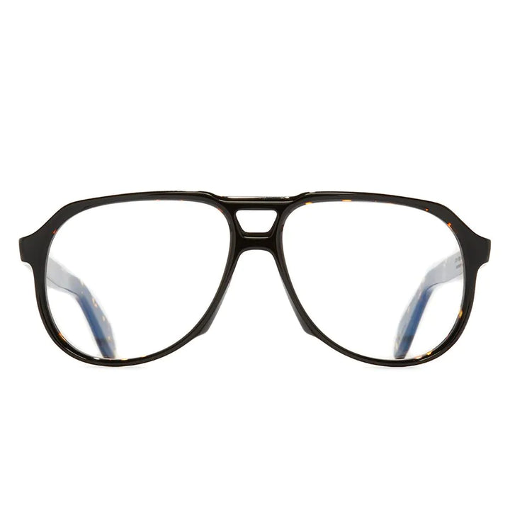 CUTLER & GROSS 9782 OPTICAL AVIATOR GLASSES - BLACK ON HAVANA