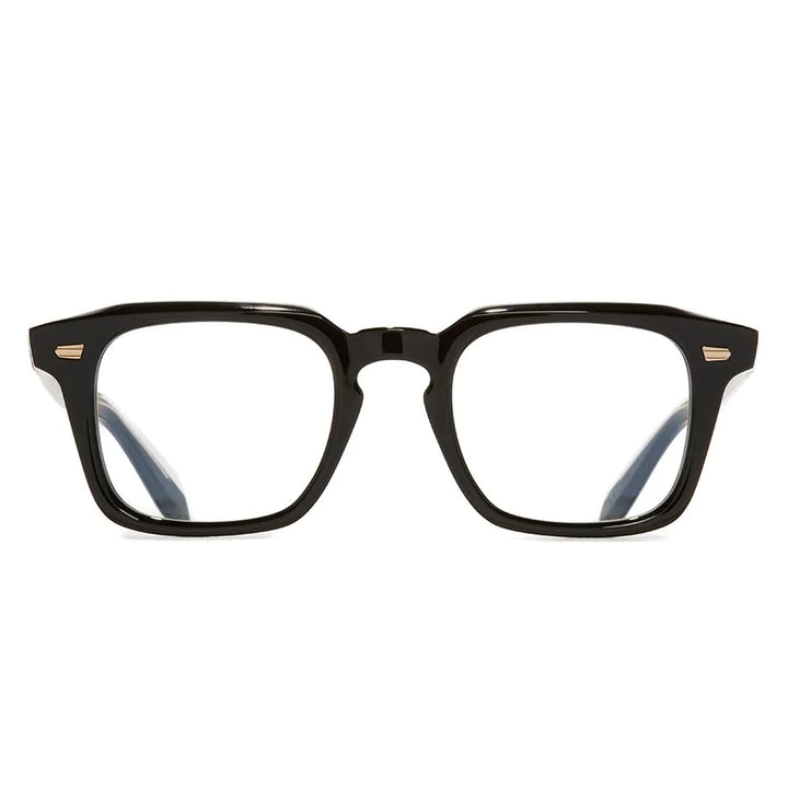 CUTLER & GROSS 1416 OPTICAL ROUND GLASSES - BLACK ON CRYSTAL