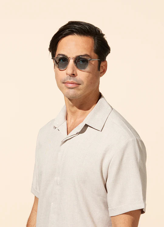 Garrett Leight - Hampton Champagne/Pure Green