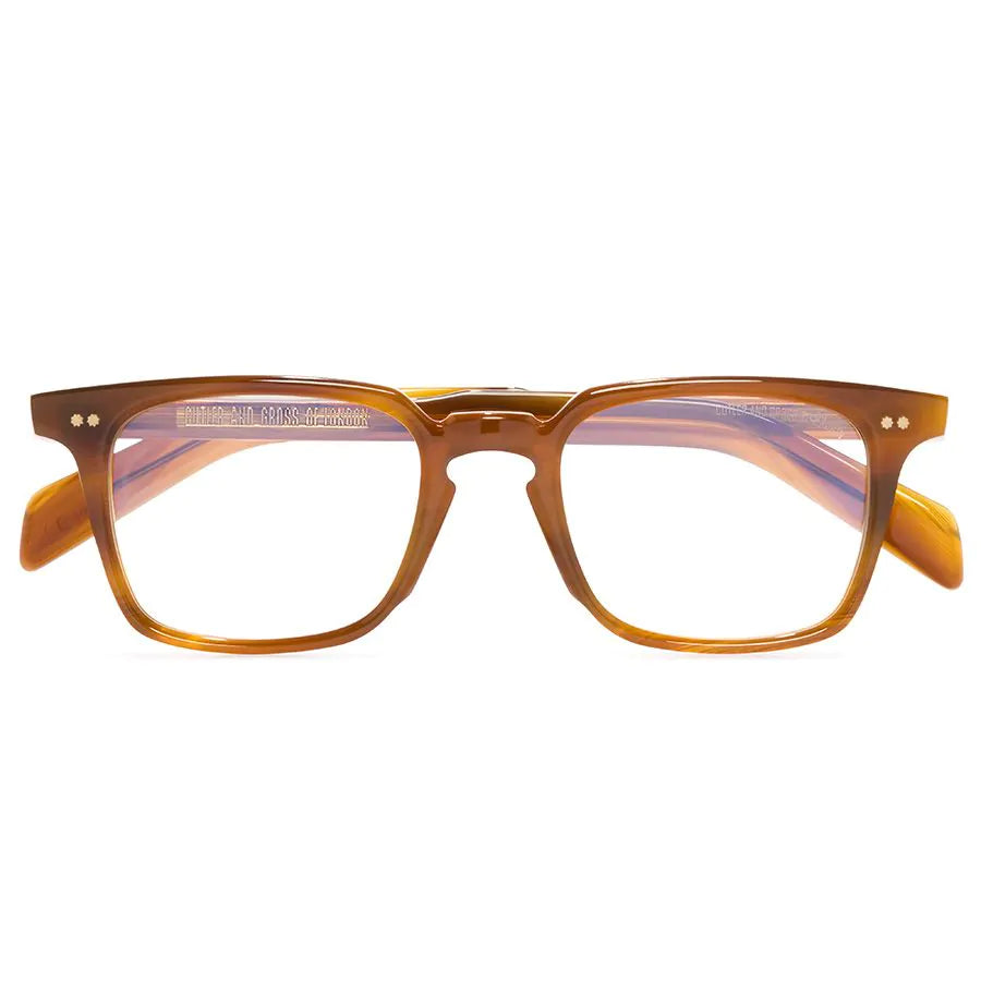 CUTLER AND GROSS GR10 OPTICAL SQUARE GLASSES - SAFFRON HORN