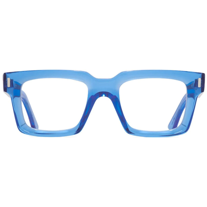 CUTLER AND GROSS 1386 OPTICAL SQUARE GLASSES - LIMITED EDITION COLOUR STUDIO BLUE CRYSTAL