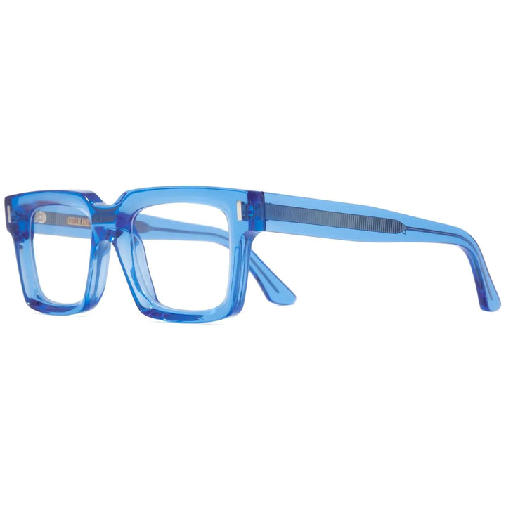 CUTLER AND GROSS 1386 OPTICAL SQUARE GLASSES - LIMITED EDITION COLOUR STUDIO BLUE CRYSTAL