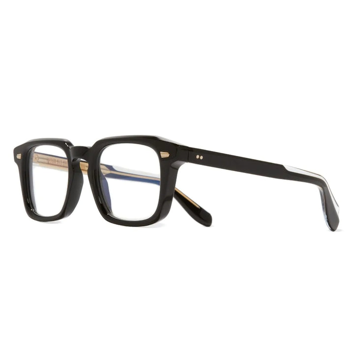 CUTLER & GROSS 1416 OPTICAL ROUND GLASSES - BLACK ON CRYSTAL