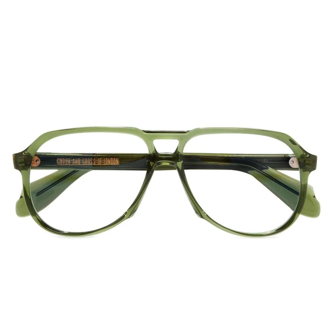 CUTLER & GROSS 9782 OPTICAL AVIATOR GLASSES - JOSHUA GREEN