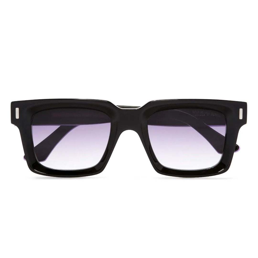 CUTLER AND GROSS 1386 SQUARE SUNGLASSES - PURPLE ON BLACK