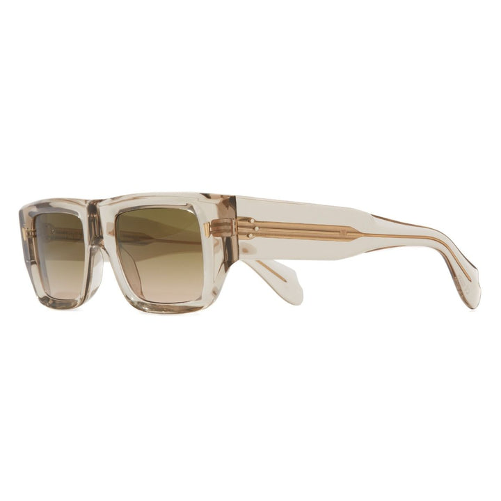 CUTLER & GROSS 1413 RECTANGLE SUNGLASSES- SAND CRYSTAL