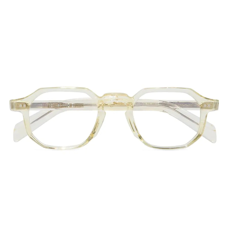 CUTLER AND GROSS GR11 OPTICAL ROUND GLASSES - COLOUR STUDIO BUTTER CRYSTAL